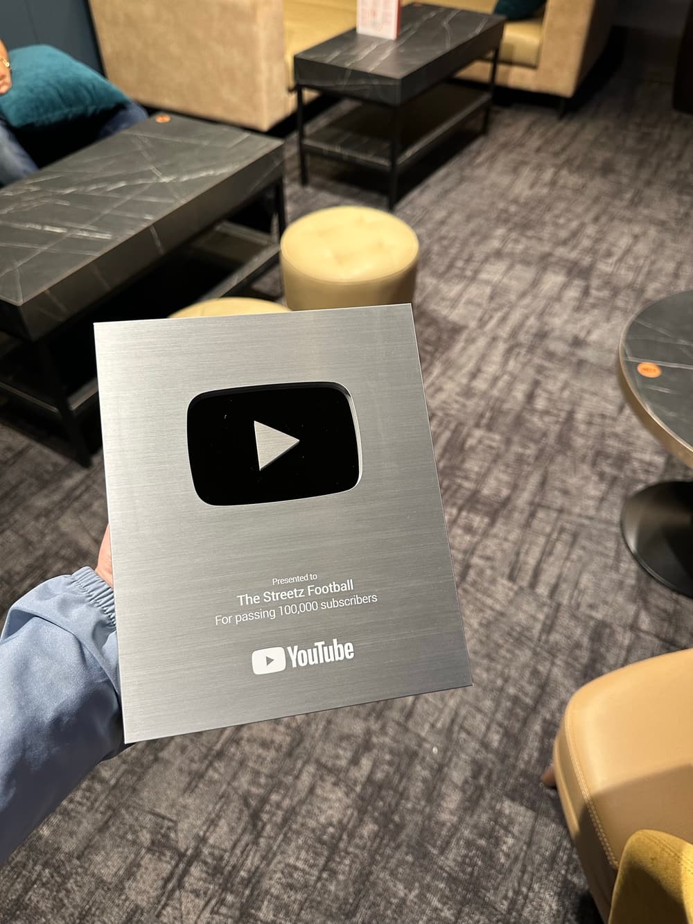 The Streetz Football Silver Play Button